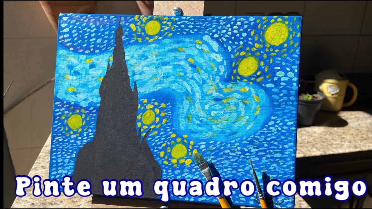 Pintando um quadro comigo!!!