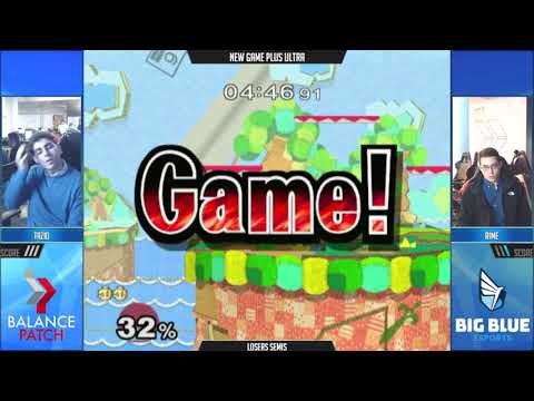 NGPU 17 SSBM - tazio (Marth, Mewtwo) vs. rime (Peach) - Melee LSF