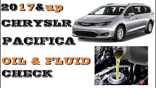 How to check Oil and Fluids in Chrysler Pacifica 2017-2023