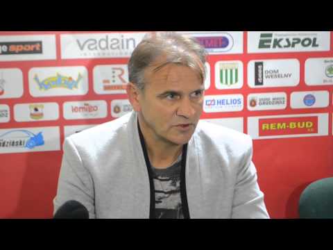Konferencja po meczu Olimpia Grudziądz - Wisła Płock (27.08.2014)