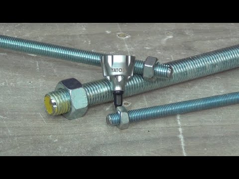 Знімач фаски YATO 1/4", ? 3-19 мм, глибина 12 мм для 6-гран. шпинделя