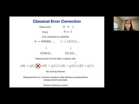Quantum Error Correction - Shruti Puri - QCHS Summer School 2021