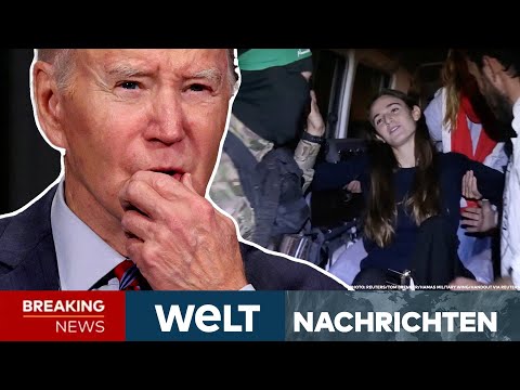 KRIEG IN NAHOST: Nervenkrieg um zweite Geiselfreilassung! Joe Biden schaltet sich ein! I WELT STREAM