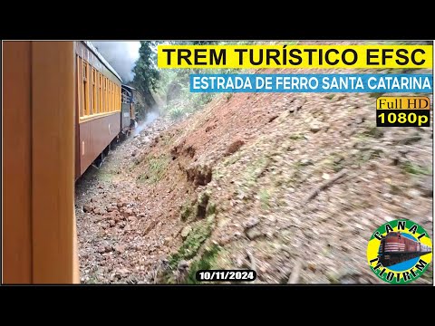 950 - TREM TURÍSTICO DA EFSC EM APIÚNA - SC - 10/11/2024 - CANAL LELOTREM