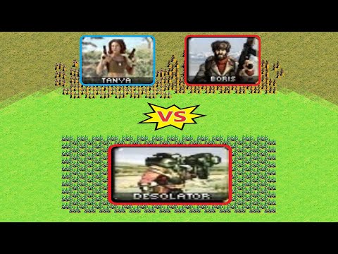 Tanya & Boris vs Desolators - Same Cost - Red Alert 2