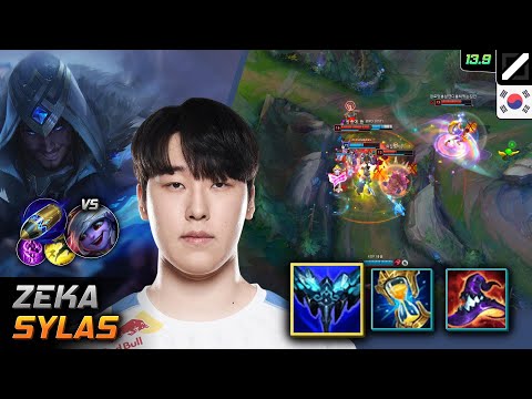 Zeka Mid Sylas Build Everfrost First Strike - Zeka Sylas Match Highlight - LOL KR 13.9
