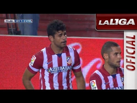 Gol de Diego Costa (1-2) en el Sevilla FC - Atlético de Madrid - HD