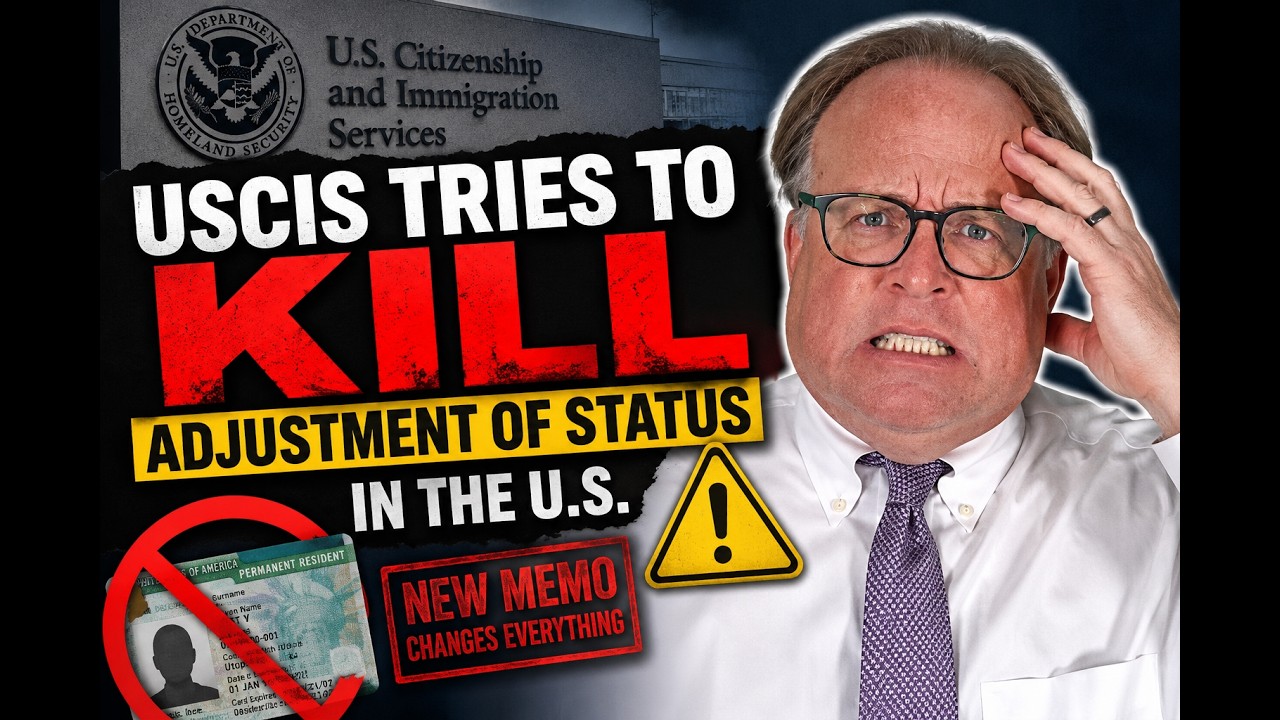 USCIS Tries to Kill Adjustment of Status in the U S