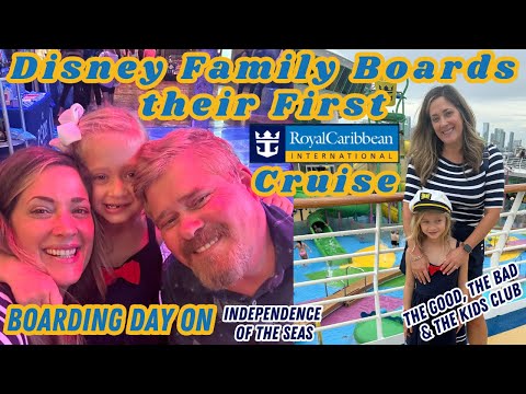 Thumbnail for Disney Family Boards Their First Royal Caribbean Cruise Independence of the Seas 2024 #cruiseship