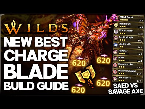 Monster Hunter Wilds - New Best OP Charge Blade Build - Highest Damage Possible Arch Nu Udra Guide!
