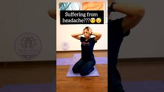 1 asana for headache and migraine 🙃 #share  #yoga #shorts #headache #migraine @janviyog