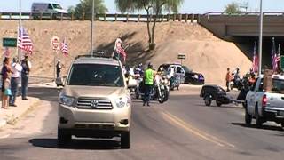 preview picture of video '2012 Run for the Wall Marana fuel stop arrival'