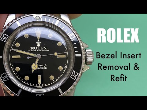 Rolex Submariner 1680 ,5513 Bezel Insert Removal & Refit
