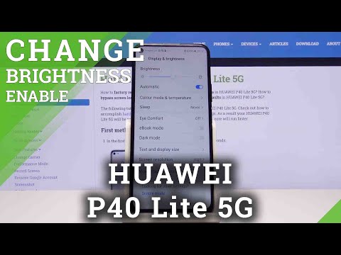 How to Activate Auto Brightness in Huawei P40 Lite 5G - Adaptive Brigthness