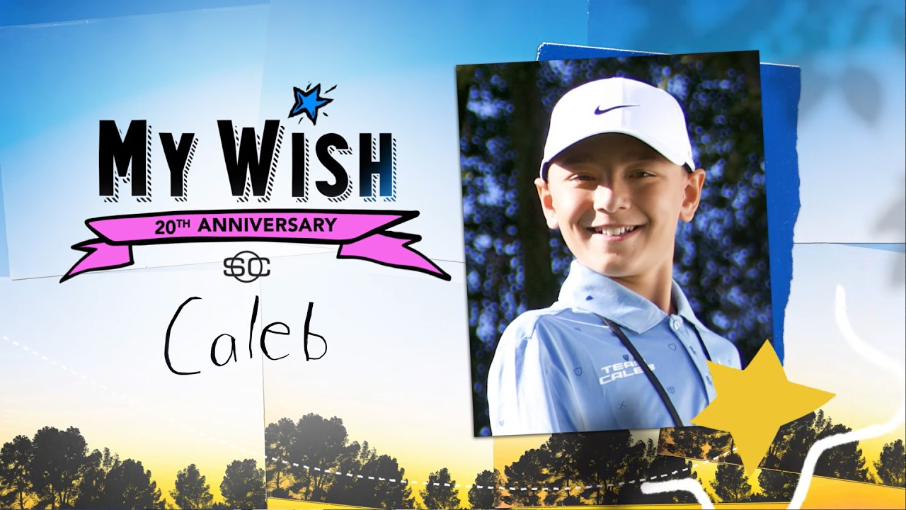 My Wish: Scottie Scheffler surprises Caleb with a round of golf, brand-new set of clubs