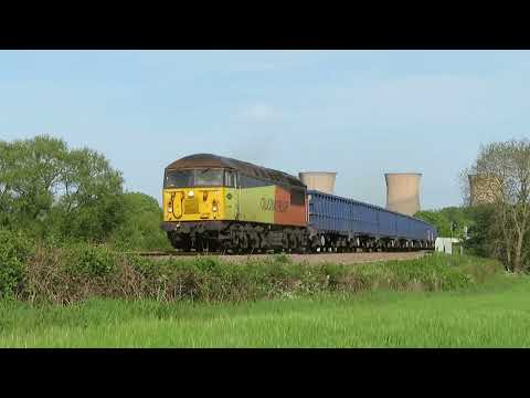 Colas 56090 Storms through Willington with 56078 DIT, 6Z57 Spoil 13/05/22.
