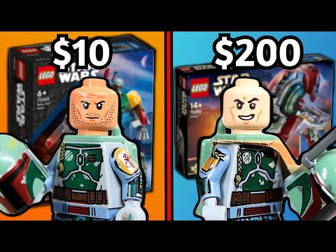 $10 VS $200 LEGO Boba Fett Minifigure Comparison