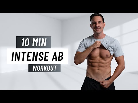 10 MIN INTENSE AB WORKOUT - Six Pack Abs At Home (No Equipment)