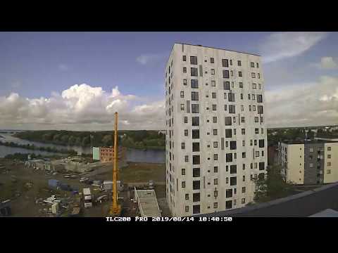 Joensuu Lighthouse timelapse – Construction of Finland’s tallest wooden block of flats