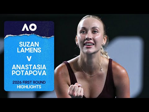 Suzan Lamens v Anastasia Potapova Highlights | Australian Open 2026 First Round