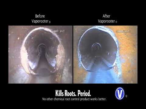 Demonstration of the effectiveness of Sanafoam Vaporooter II