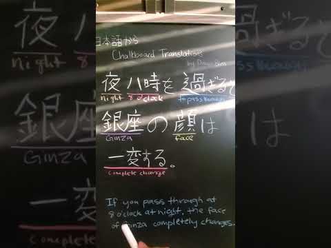 Ever heard of Ginza, Tokyo before? (Japanese to English translation)