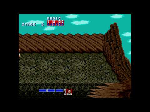 Golden Axe in Sega Genesis  no miss clear as Ax Battler
