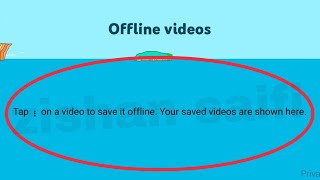 YouTube kids Fix Offline Video Tap on a video to save it offline. Your saved Videos are shown here