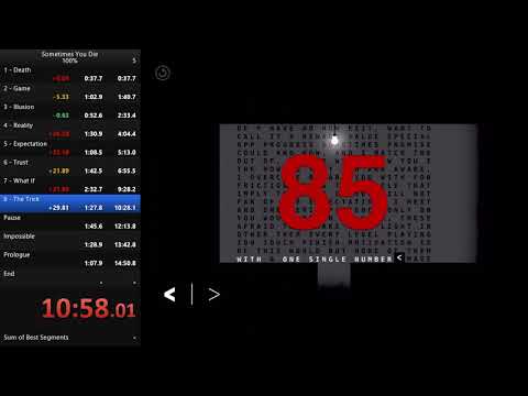 Sometimes You Die 100% Speedrun - 17:01 - YouTube