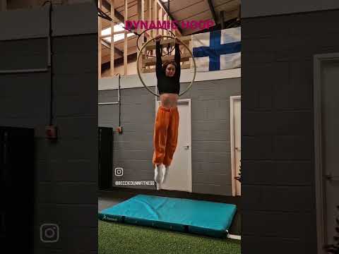DYNAMIC HOOP 🥷 #aerialhoop #aerialist #aerialhooptricks #aerial