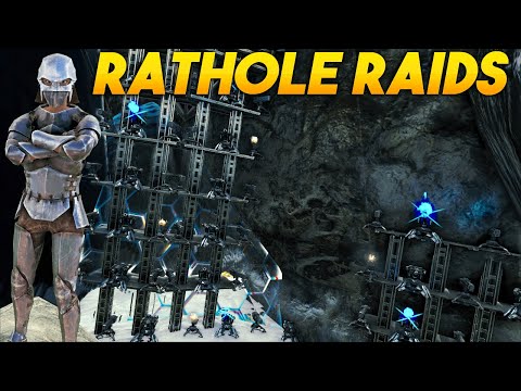 My Most Broken SOLO Rathole Raid For Huge Loot - ARK