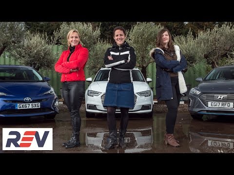 The REV Test: Hybrid cars. Audi E-Tron vs Hyundai Ioniq vs Toyota Prius