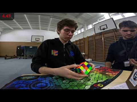 Rubik's Cube European Record: 4.67 Average of 5 Solves