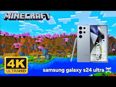 🔥 Minecraft on Samsung Galaxy S24 Ultra – FULL Graphics Test! | #Minecraft 
