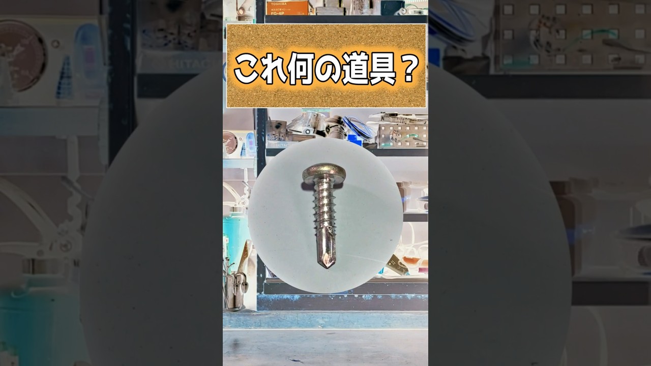 これ何の道具？【ドリルネジ】