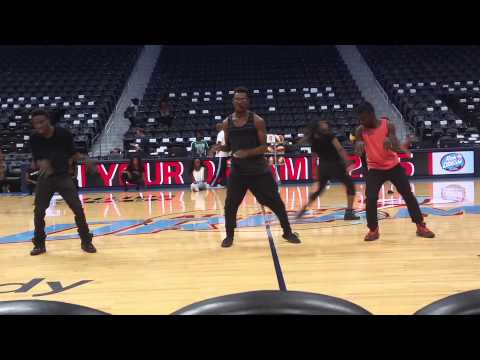 New Look dances at the Atlanta Dream Game