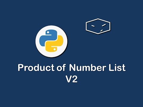 product of numbers list v2 in python 