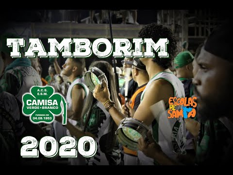 Desenho de Tamborim 2020 - Camisa Verde e Branco
