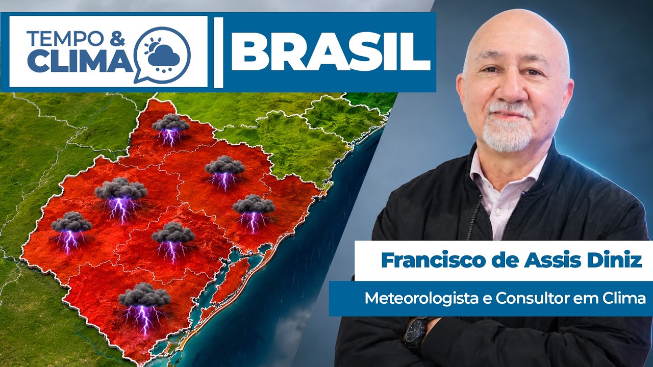 Sul em alerta para temporais. Veja a previsão do tempo para todo o Brasil