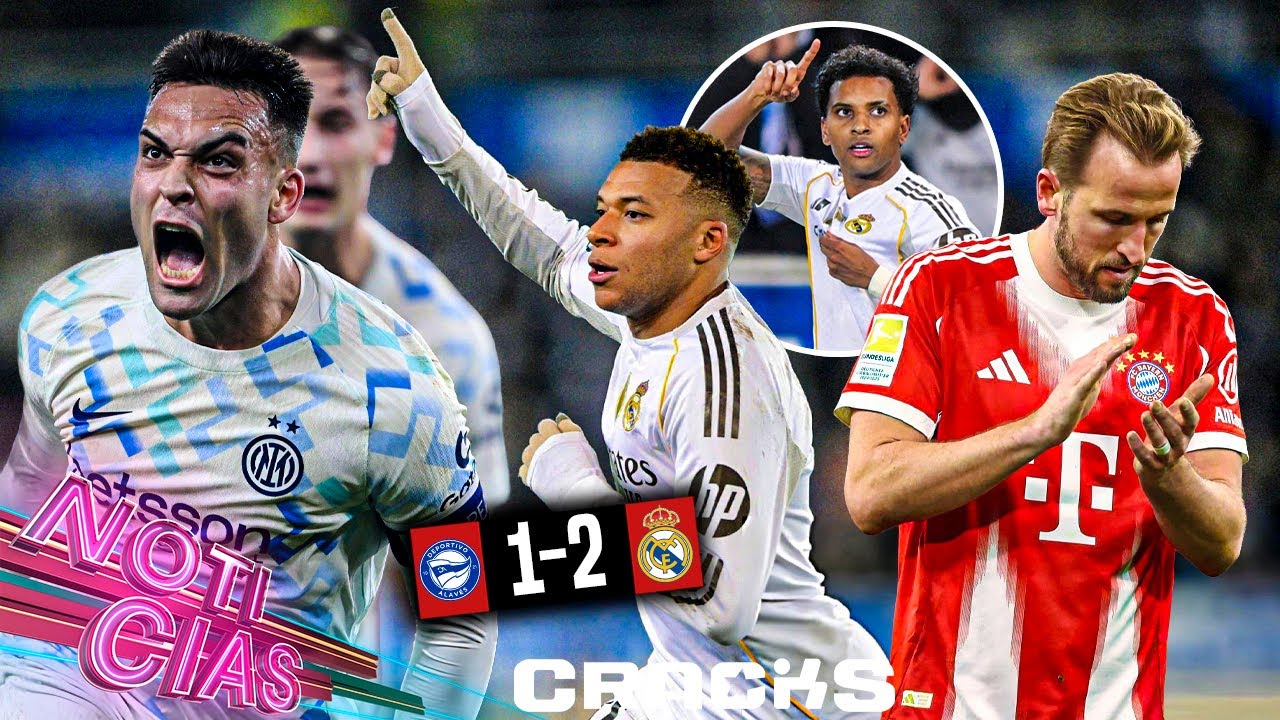 Rodrygo salva al Madrid; Mbappé cerca del récord | Kane evita derrota | Lautaro 'iguala' la Serie A