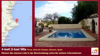 preview picture of video '4-bett 2-bad Villa zu verkaufen in Finca, Gata De Gorgos, Alicante, Spain'