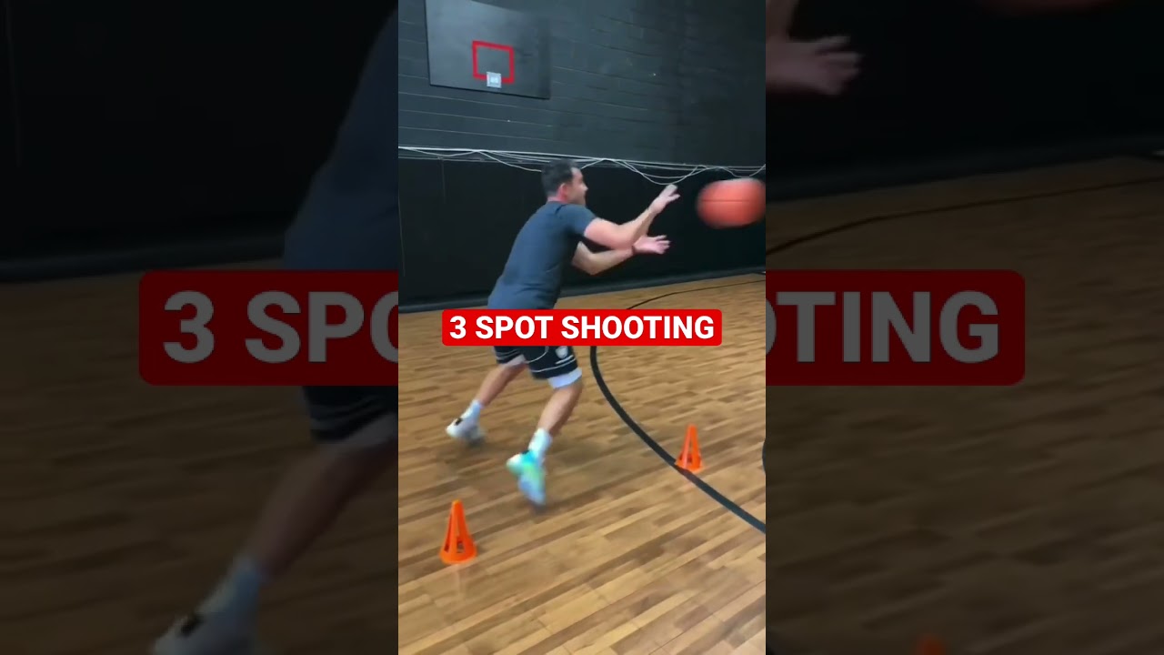 Add this 3 spot FOOT REPLACEMENT CATCH & SHOOT drill to your PRESEASON workouts!!!!