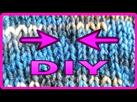 Stricken : Unsichtbare Maschenzunahme bei rechtsgestrickten Maschen  * Julebuergerfee