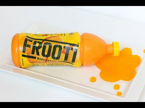 Frooti Bottle Cake | Eggless Mango Layered Cake
