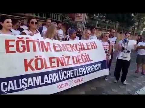 Biltes Koleji emekçileri aylardır maaş alamadıklarını belirtti: Sendikadan eylem