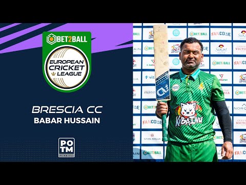 POTM: B.Hussain - BRE vs ZTB | Highlights | Bet2Ball European Cricket League Day 2, Group C | ECL22