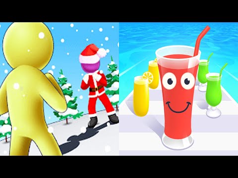 Giant Rush VS Juice Run - All Levels SpeedRun Gameplay Android iOS Ep 1