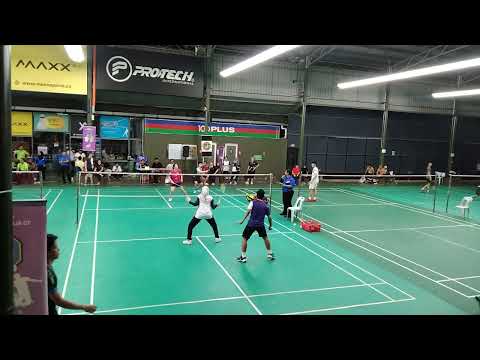 Badminton SF LSJ Mixed Double SemiPro Tournament - Arif Latif / Adibah Vs Junior Oh / Yap Yee