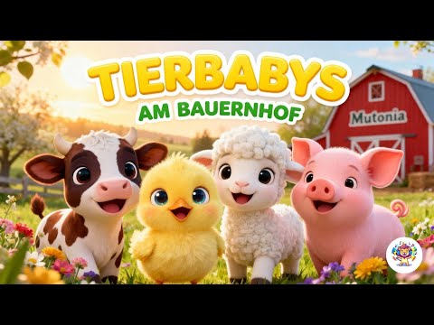 🌸 Tierbabys am Bauernhof - Das fröhliche Kinderlied mit süßen Tieren! 🐣🐑🐄