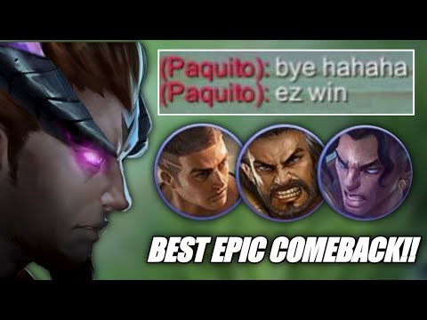NEVER CELEBRATE TOO EARLY!! | YU ZHONG EPIC COMEBACK INTENSE MATCH | MLBB